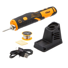 Rechargeable 8W Soldering Iron – Pen-Shaped, 470C Max, LED Light, Li-Ion Battery, USB Type-C Charging