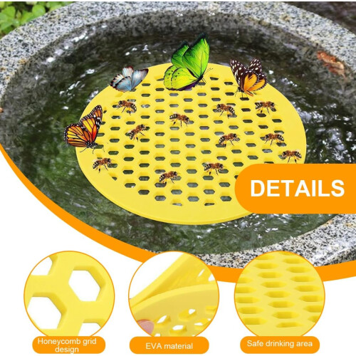 Bee Feeder Plastic Drinking Trough Set, 2 Pcs Multi-Colored Beekeeping Tools for Hive Maintenance and Feeding 1
