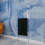 (Black, 600x408mm) Designer Flat Panel Radiator Single 1