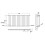 (White, 600x1156mm) Designer Flat Panel Radiator Single 3