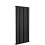 (Black, 1600x680mm) Designer Flat Panel Radiator Single 4
