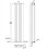 (Black, 1800x408mm) Designer Flat Panel Radiator Single 3