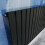 (Black, 600x408mm) Designer Flat Panel Radiator Single 5