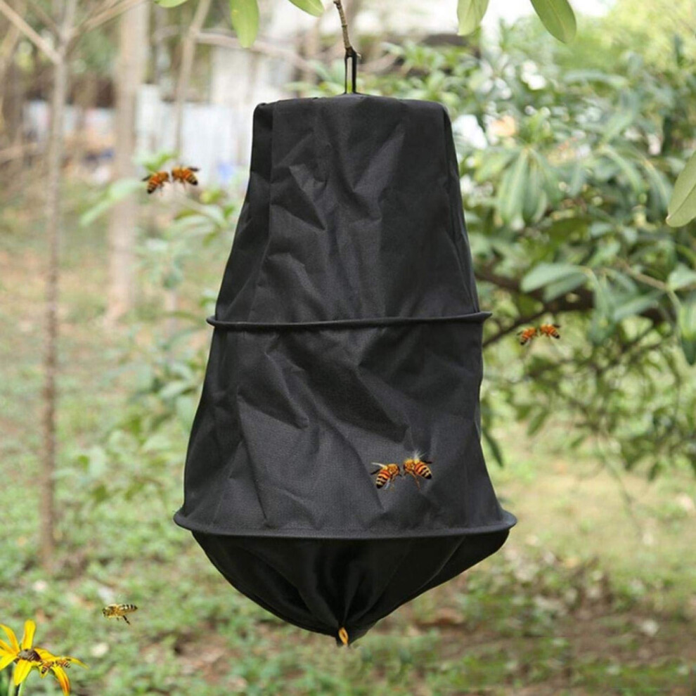 Black Bee Cage Portable Swarm Trap 10-Inch Beekeeper Tool for Wild Bee Catching Durable Design and Easy Setup-image-OPC-PK5ZZV6-NEW
