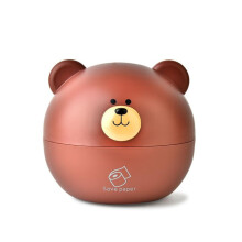 Tissue Box for Home and Office, 6.7in Brown Animal Shape Napkin Holder, Cartoon Style Desk Decoration for Kitchen and Bathroom