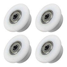 4x Rowing Machine Bearing Wheel Trainer Gear Attachments for Fitness Workout
