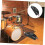 Bass Drum Pad Mute Exercise Pad for Kick Drum Practice, Durable Drum Damper Accessory, 12 Inch Size 4