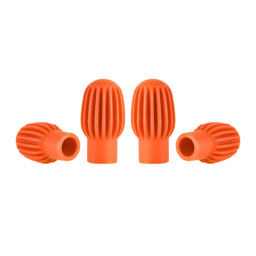 Mute Cap Set, 4 Pieces Silicone Drum Dampers, Practice Tips for Drumsticks, Percussion Dampers
