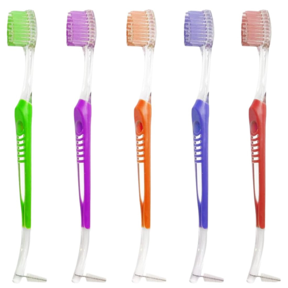 Orthodontic Toothbrush Pack of 5, Interdental Brush for Braces, Soft Bristles, Detailed Teeth Cleaning