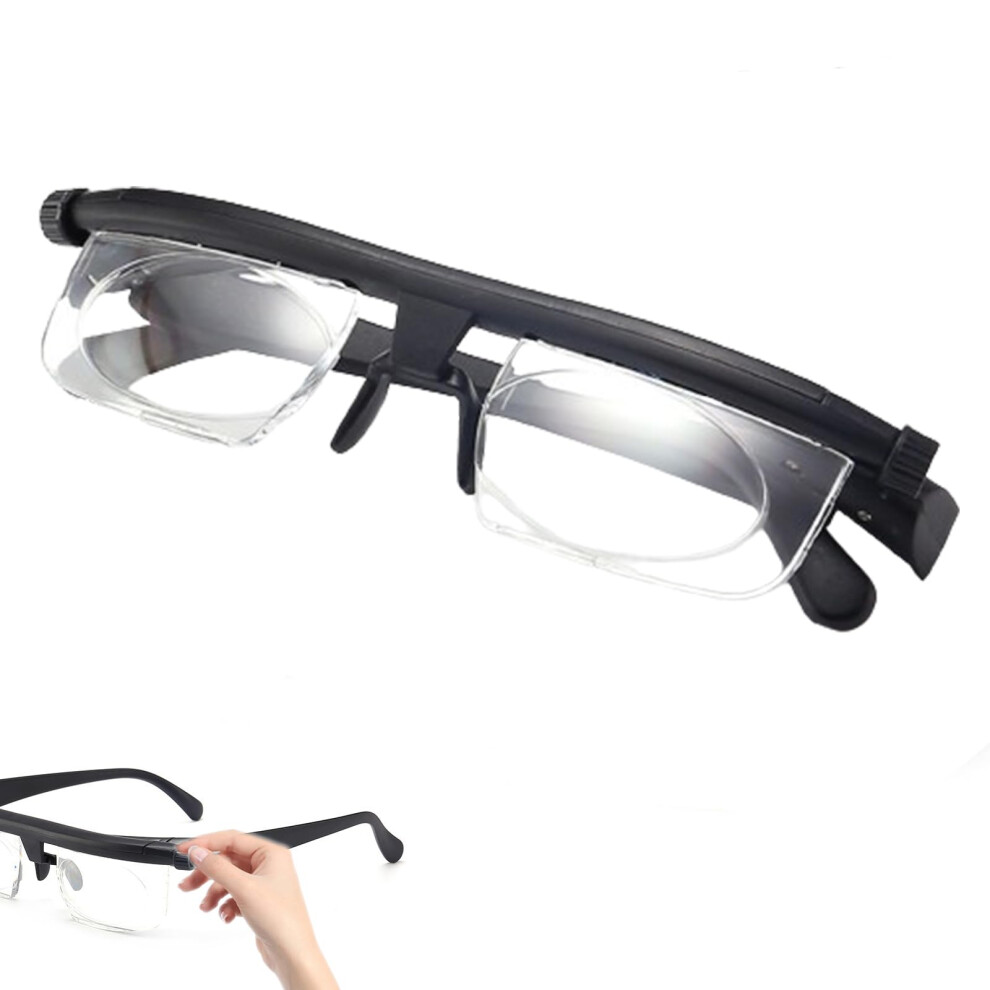 Adjustable Glasses for Men and Women, Flex Focal Adjustable Vision Eyewear for Near and Far Sight, Driving and Reading