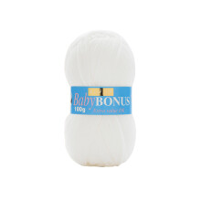 Sirdar Wool Hayfield Bonus DK Double Knitting, Baby White (856), 100g