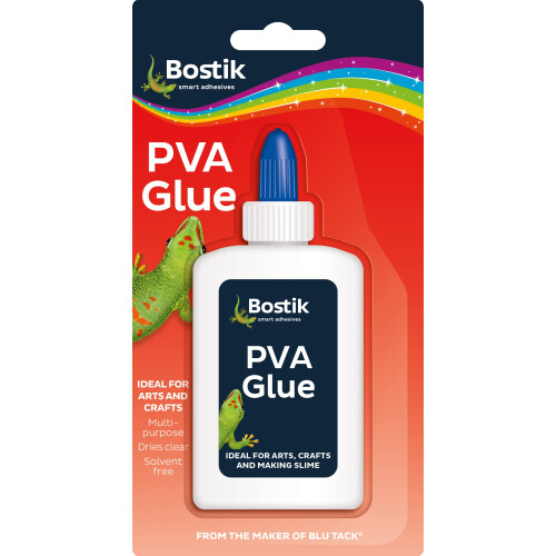 Bostik PVA Glue 118ml - Multi-Purpose Solvent-Free Glue - Dries Clear