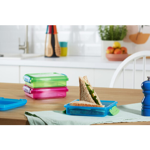 Sistema Sistema Lunch Sandwich Boxes | 450 ml | Airtight School Lunch Boxes | 1