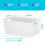 Niftii 5-Pack Plastic Storage Baskets with Sturdy Handles, Lightweight 4