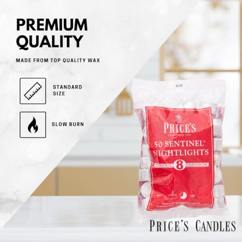 Price's Candles Price's Candles 100 Pack Sentinel Range 8 Hour Tealights Bags | Perfec 2