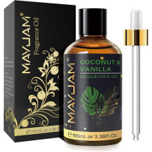 MAYJAM Fragrance Oil, 100ML Coconut & Vanilla Aromatherapy Oil, with G