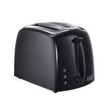 Russell Hobbs Textures 2 Slice Toaster (Extra Wide Slots, 6 Browning l