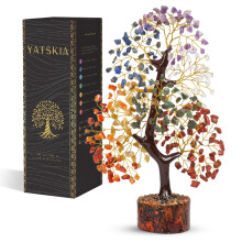 Yatskia 7 Chakra Tree Of Life, Crystal And Gemstones, Birthday Gifts F