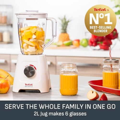 Tefal Tefal Blendforce II Blender, 2L Plastic Jug, 1.25L Effective Capacity, 1