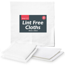 SOL 5pk Lint Free Cloths for Oiling Wood, 30x30cm Cleaning Cloths, Reu