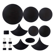 Drum Mute Pads 14 Piece Set, Drum Muffler Accessories with Drum Head Pad, Cymbal Mute, Binder Clip, and Belt Mat