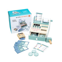 Cash Register for Kids Playset - Educational Toy with Supermarket Scene Design, Spring Learning Activity for Home School