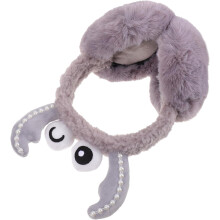 Cartoon Crab Winter Earmuffs - Cute Headband Style for Toddler Girls & Little Kids