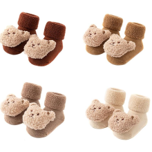 Unisex Baby & Kids Non - Slip Warm Thick Cotton Ankle Crew Socks - Ideal for Newborns, Infants & Toddlers in Winter