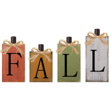 Vintage Farmhouse Wooden Table Sign - Fall Thanksgiving Harvest Decor for Home