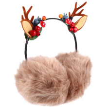 1PC Christmas Antler Headband Earmuffs - Warm Ear Covers for Kids Ideal for Christmas Costumes & Accessories