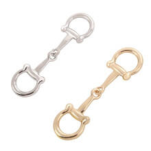 2Pcs Women's Simple Elegant Horsebit Scarf Buckle Rings, Stylish Alloy Silk Scarf Rings for Scarf Styling & Decoration