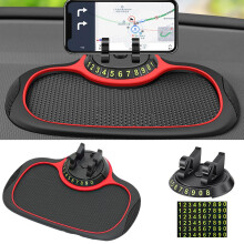 Multifunction Car Anti-Slip Mat with Auto Phone Holder & Extra Large Pad for Phones, Keys, Gadgets