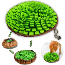 Pet Snuffle Mat Interactive Feed Puzzle for Boredom - Encourages Foraging, Relieves Stress, Ideal for Dogs Cats & Rabbits Portable & Compact for Ind