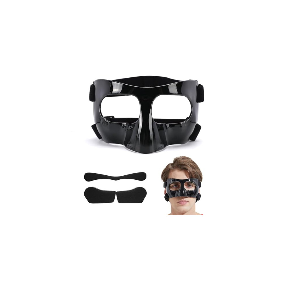 Adjustable Sports Nose Guard With Protective Padding, Breathable Face Shield For Injury Prevention During Athletic Activities, Unisex Design For Adul 7330565452048