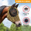 Protective Horse Face Mask with Stylish Leopard Print, Polyester Bug-Proof Design, Type+5, Size Options Available 2