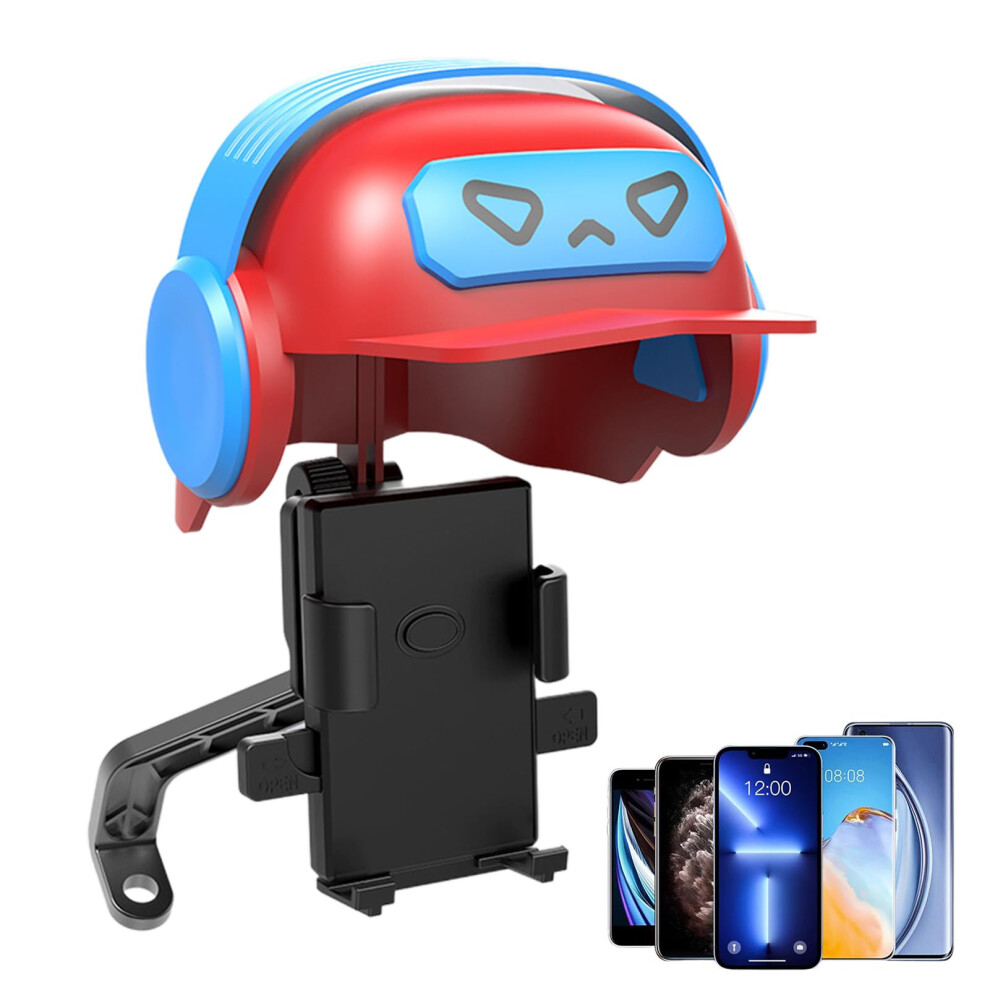 Regenschirm-Telefonschirm Fã¼R Handy - Antireflektierender Sonnenschutz, Blendungsblockierender Halter Fã¼R Motorrad, Fahrrad, Auto, Rot Blau 6038364813800