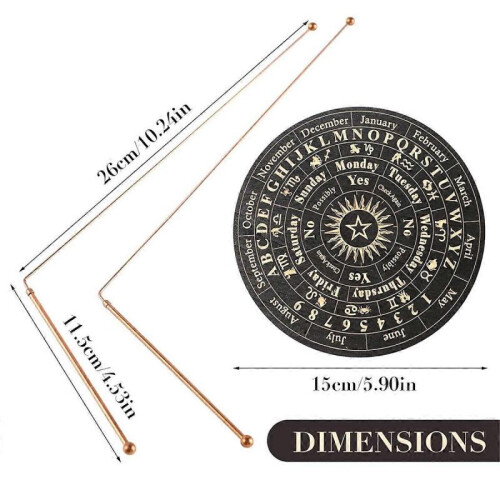 Copper Dowsing Rods - 2PCS Divining Rods+Dowsing Pendulum + Divination Mat- Divining Water, Treasure 2