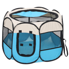 Portable Foldable Waterproof Pet Playpen Outdoor Oxford Air Mesh Playpen and Tent for Small Dogs and Cats