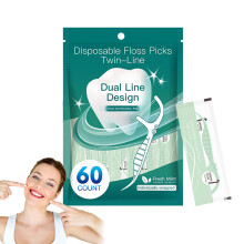 Dental Floss Sticks Double Wire for Orthodontic Care - Adult and Family Dental Cleaning Accessories for Office and Travel