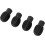Drumstick Silent Practice Tips 4-Pack, Black Silicone Expandable Drum Practice Tips for Quiet Playing 2
