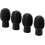 Drumstick Silent Practice Tips 4-Pack, Black Silicone Expandable Drum Practice Tips for Quiet Playing 3