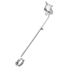 Flute Music Stand with Book Clamps, Adjustable Marching Lyre Holder, Compatible with Standard Flute Models