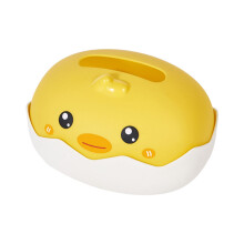 Cartoon Design Tissue Box with Broken Chicken, Home Decor for Living Room, Couch Table Storage, Cute Model Room Accessory