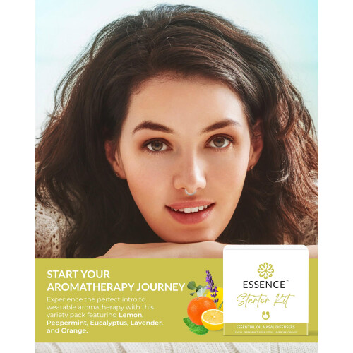 Essence Nasal Diffuser Startpaket - Silikon Nässmycken för Aromaterapi