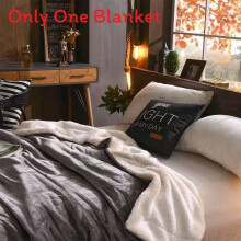 (Gray,150 X 200 CM)Solid Colors Lightweight Polyester Coral Fleece Blanket For Bedroom Use Lounge