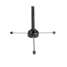 Flute Stand Set of 2, Portable Folding Clarinet Holder, Adjustable Display Rack for Woodwind Instruments, Black