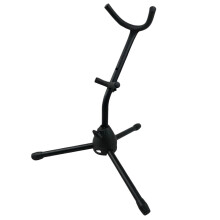 Flute Stand, Saxophone Support, Clarinet Holder, Foldable Black Instrument Stand, Adjustable Sturdy Music Accessory