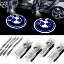 4pcs Car Door Projector Laser Led Lights Courtesy Puddle Shadow Lamps for BMW