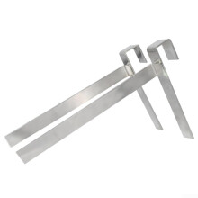 Stainless Steel Beehive Frame Holder Set of 2, 24x14cm Beekeeping Frame Support with 5 Frame Capacity, Rust-Resistant Garden Equipment