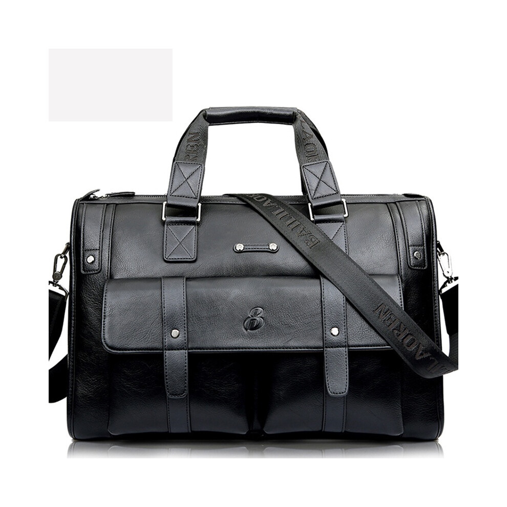 (Black, L ) Laptop Business Men Bag Briefcase Big Capacity Horizontal Bag Handbag Travel-image-OPC-PK62XCW-NEW